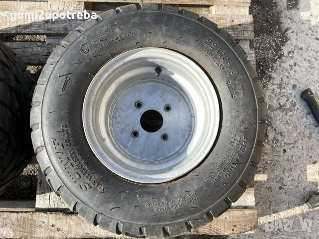 10 цола Задни Джанти 4х110 за ATV 8J гуми 22х10-10, снимка 2 - Гуми и джанти - 53013414