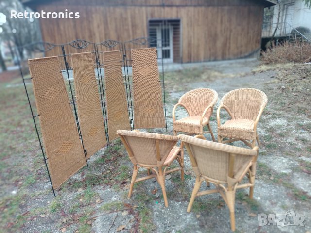 Градинска мебел от естествен ратан, снимка 7 - Градински мебели, декорация  - 38650448