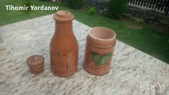 Дървена бутилка за ракия., снимка 17 - Антикварни и старинни предмети - 50787488