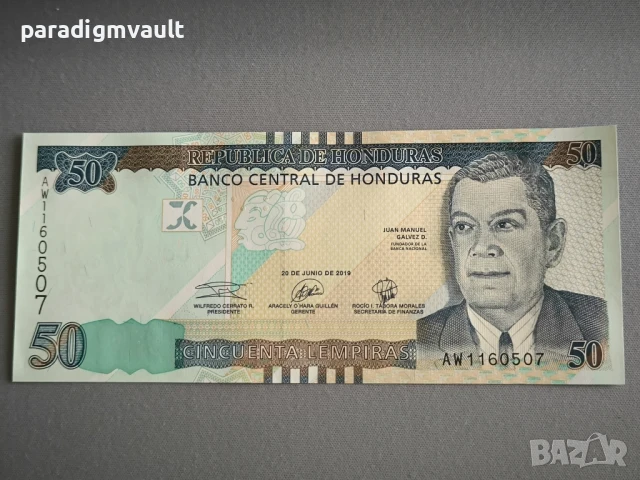Банкнота - Хондурас - 50 лемпира UNC | 2019г.