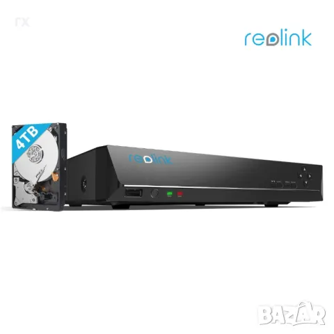 Reolink 16 канален с 4TB, 4k PoE NVR RLN16-410 , снимка 1