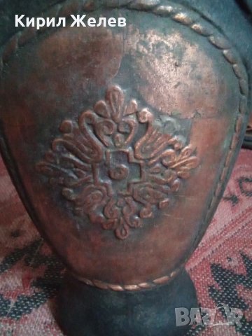 Бутилка стара керамична ръчно рисувана 43744, снимка 13 - Колекции - 44449083