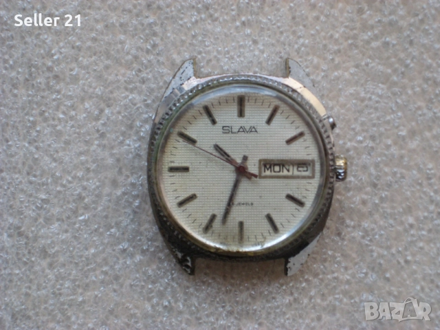 Ръчни часовници Слава Slava от 80-те години, снимка 8 - Мъжки - 51984930
