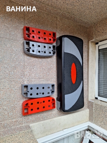 Фитнес степер за аеробика AMILA , регулируем на 3 нива, натоварване 350 кг,, снимка 6 - Фитнес уреди - 52372068