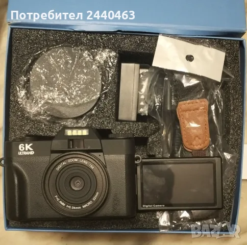 6K Digital Camera for Photography,64MP WiFi Vlogging Camera for YouTube, Дигитален фотоапарат, снимка 5 - Фотоапарати - 55950649