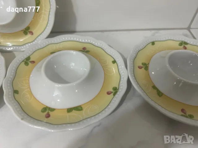 4 порцеланови чаши за яйца Seltmann, снимка 1