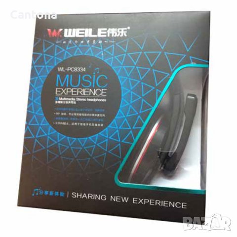 Слушалки с микрофон WEILE WL-PC8334, снимка 2 - Слушалки за компютър - 34363045