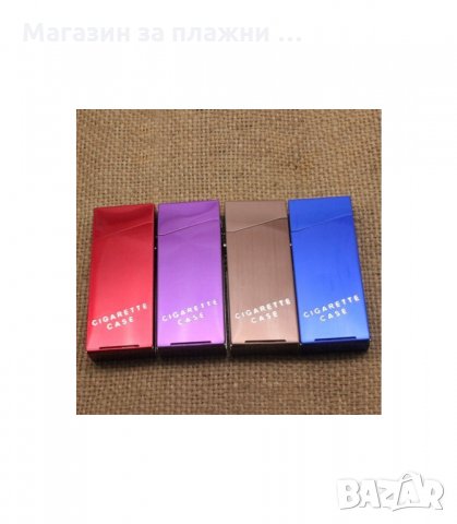 АЛУМИНИЕВА ДИЗАЙНЕРСКА ТАБАКЕРА ЗА СЪХРАНЕНИЕ НА ТЪНКИ ЦИГАРИ - код 1460, снимка 3 - Табакери - 34013303