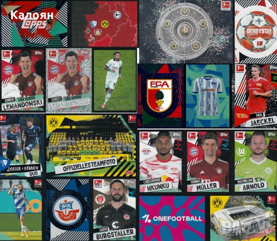 Албум за стикери Topps German Football Bundesliga 2021-2022 (Немското първенство сезон 2021/2022), снимка 6 - Колекции - 36048813