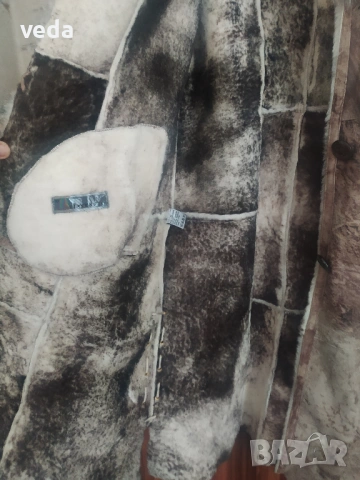 Италианско дизайнерско кожено палто фирма VIA VENETO - размер S, снимка 6 - Палта, манта - 53161411