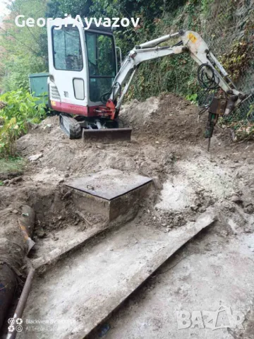 услуги с мини багер, самосвал, бобкат и валяк, снимка 3 - Други машини и части - 49577447