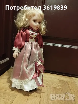кукла от керамика и текстил, антикварна, снимка 3 - Други - 49396151