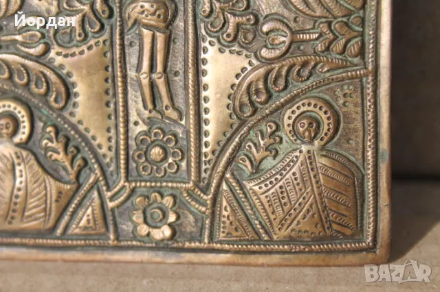 Възрожденска сребърна икона, снимка 8 - Антикварни и старинни предмети - 49483754