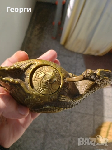 Бронзов чайник-86, снимка 7 - Антикварни и старинни предмети - 53768388