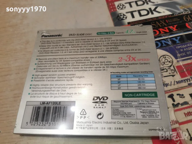PANASONIC DVD-RAM DISC MADE IN JAPAN 0609261128H2E8R, снимка 7 - DVD дискове - 55966942