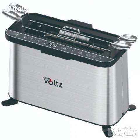 Мултифункционален уред за готвене 4 в 1, Oliver Voltz, 1700W, Тостер, Грил/Парти грил, Фурна, BBQ, снимка 2 - Друга електроника - 53424286