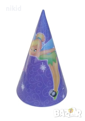 Зън зън камбанките феи tinkerbell синя картонена малка парти шапки шапка рожден ден
