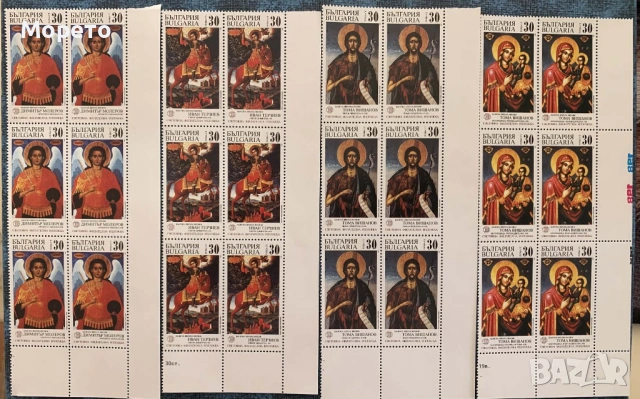 1989г-Св.филателна изложба България 89-Икони от банската школа(чисти шестици)