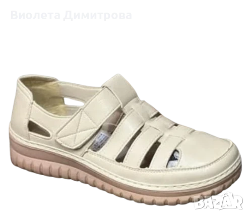 Дамски затворени сандали за широки крака 37-42