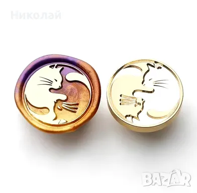 Восъчен печат Котка Комплект : печат , лъжица и восък , котенци , коте, снимка 2 - Други - 48401284