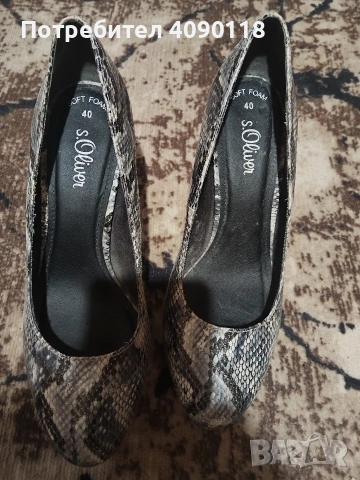 Токчета на S'Oliver, снимка 2 - Дамски обувки на ток - 53628518