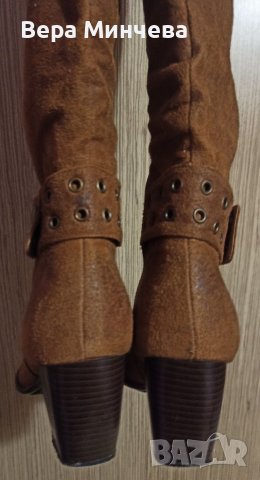 Елегантни дамски ботуши от изк.велур, N:41, снимка 4 - Дамски ботуши - 38960123