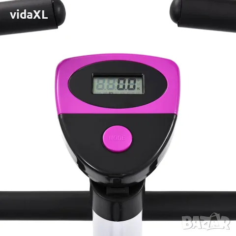 vidaXL Велоергометър с ремъчно задвижване, лилав, снимка 5 - Велосипеди - 56148382