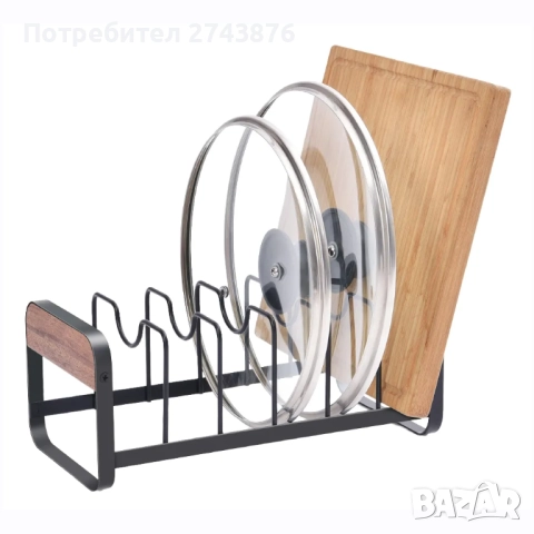 ОРГАНАЙЗЕР ЗА КАПАЦИ, ЧЕРЕН ,27X13.5X 11 CM, HORECANO , снимка 2 - Аксесоари за кухня - 51653227