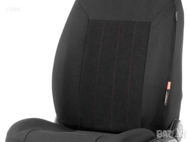 НОВИ! Комлект калъфи тапицерия за автомобилни седалки, 14 части, черно с червен шев, снимка 6 - Аксесоари и консумативи - 51003564