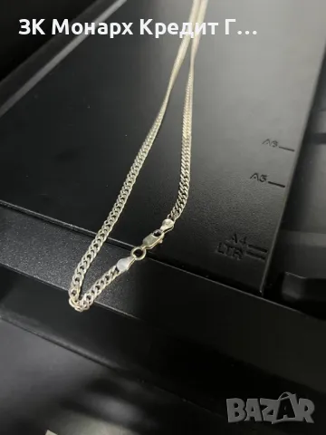 сребърен ланец , снимка 3 - Колиета, медальони, синджири - 48182790