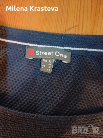 Удобна широка блузка STREET ONE, снимка 2 - Блузи с дълъг ръкав и пуловери - 53867755