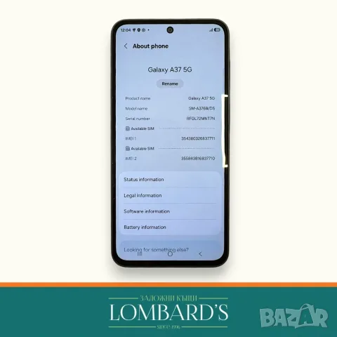 Samsung Galaxy A37 128GB кутия, N: 537606