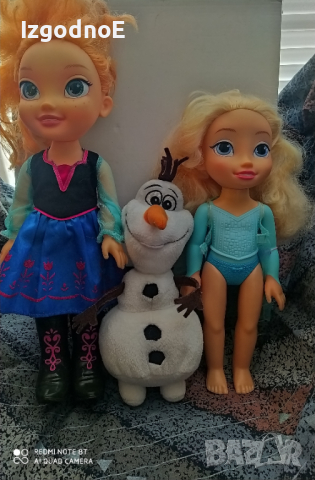 Лот кукли Елза и Анна, Олаф от замръзналото кралство, снимка 1 - Кукли - 36447919