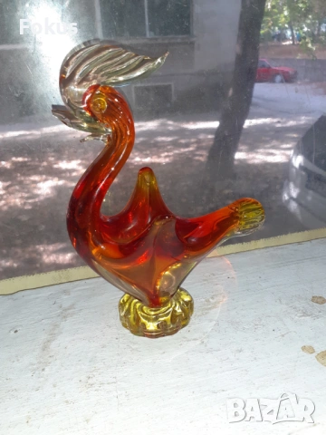 Страшно красив петел Мурано, снимка 3 - Антикварни и старинни предмети - 53456951