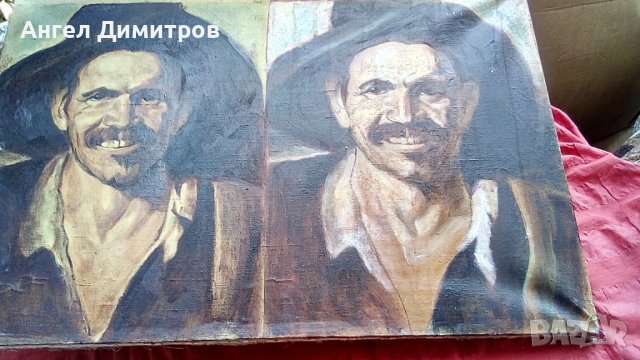 Стара маслена картина платно , снимка 8 - Картини - 41377963