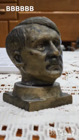 СТАРА БРОНЗОВА ПЛАСТИКА НА ХИТЛЕР 
