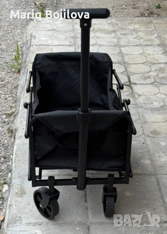 
🔥 Многофункционална сгъваема количка 2 в 1 с масичка – идеална за къмпинг, пикник и пазаруване! 🔥, снимка 3 - Къмпинг мебели - 50485032