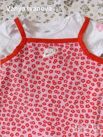 Nike рокличка + боди 86 размер, снимка 3 - Бебешки рокли - 49243662