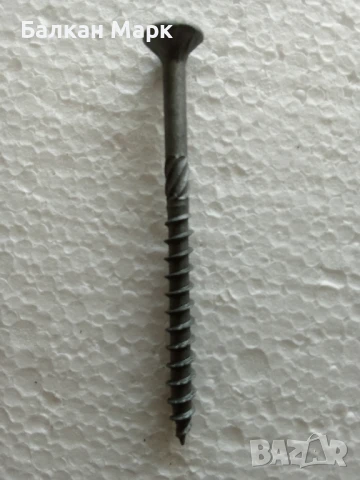 Dyna Plus Outdoor C4 – Винтове за дърво ,външна употреба, тип торнадо (4.5x60 мм, 200 бр), снимка 3 - Железария - 50820789