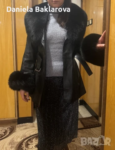 Дамско палто от естествена кожа, снимка 1