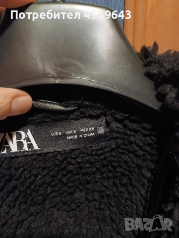 Зимно дамско яке кожух на ZARA размер S, снимка 7 - Якета - 52859251