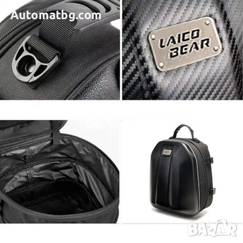 Мото чанта Automat, Водоустойчива раница, Карбон, снимка 2 - Аксесоари и консумативи - 44599808
