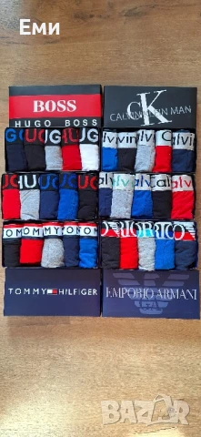 Луксозни  мъжки боксерки CALVIN KLEIN, BOSS, TOMI, ARMANI , снимка 7 - Бельо - 37403362