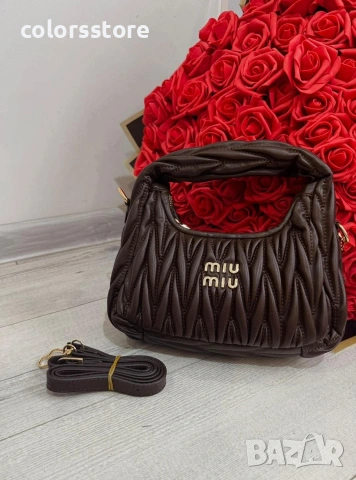 Кафява чанта MiuMiu/IM56t, снимка 2 - Чанти - 33544594
