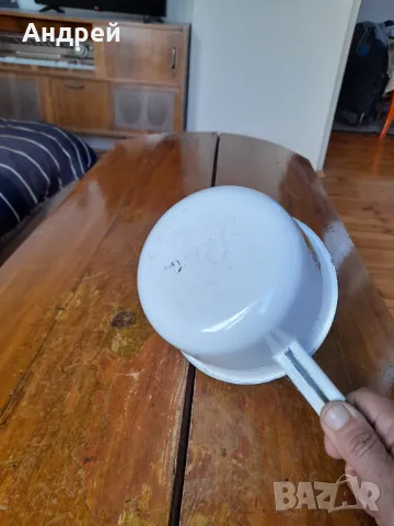 Стара емайлирана касерола,тиган #8, снимка 7 - Други ценни предмети - 50096287