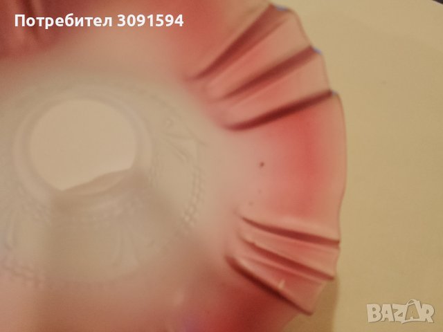 Винтидж абажур от стъкло в стил ар нуво, снимка 11 - Антикварни и старинни предмети - 40825516