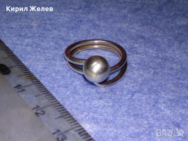 СТИЛЕН ВИНТИДЖ АРТ СРЕБЪРЕН ПРЪСТЕН СРЕБРО 925 РЪЧНА БИЖУТЕРСКА ИЗРАБОТКА 43766, снимка 10 - Пръстени - 44690808