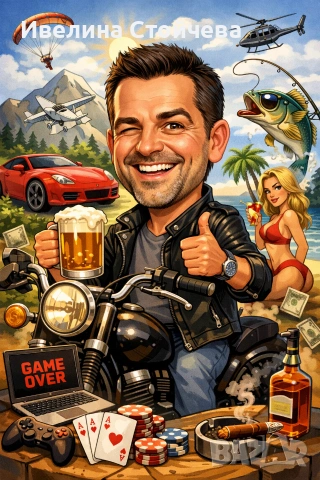 Дигитални карикатури и постери за Всякакъв повод, снимка 3 - Картини - 53391854