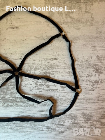 Черни ленти за през бюста носи се като бельо през гърдите 🖤, снимка 2 - Бельо - 52236364