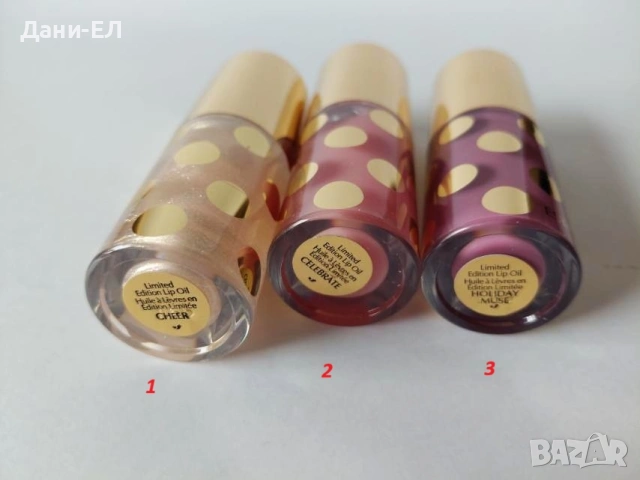 Estee Lauder Limited Edition Lip Oil Луксозно течно червило – Cheer/ Celebrate/ Holiday Muse, снимка 3 - Декоративна козметика - 53696947